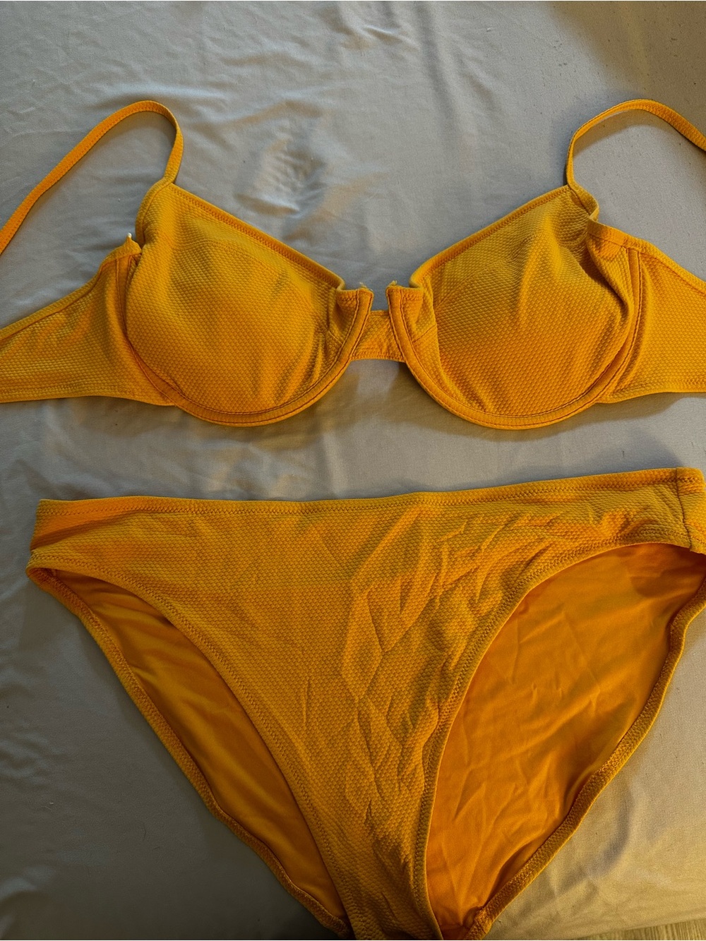 Old Navy Yellow Bikini Top and Bottom Set
